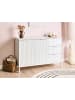 Beliani Sideboard ADELAIDE in Weiß - (W) 118 x (H) 80 x (L) 40 cm