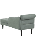Beliani Chaiselongue YVOIRE in Grün/Schwarz - (W) 68 x (H) 72 x (L) 151 cm