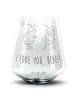 Mr. & Mrs. Panda Blümchentail Glas Bienen Paar mit Spruch in Transparent