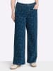sheego Jeans in dark blue-gemustert
