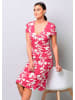Alba Moda Knielanges Kleid mit Floralprint in pink