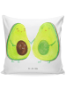Mr. & Mrs. Panda kissen für sofa Avocado Pärchen ohne Spruch in Weiß
