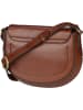 The Bridge Saddle Bag Bettina Crossbody in Brown/Gold