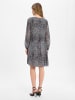 comma Kleid in hellgrau schwarz - 0001