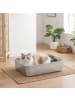 Feandrea Katzentoilette Boxal in Silbern - (B)50 x (H)15 x (T)35 cm