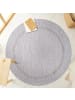 Melius Vivere Outdoor Teppich RELAX Silber Rund