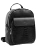 Cluty Rucksack echt Leder in schwarz