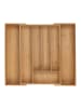 relaxdays Besteckkasten in Natur- (B)56 x (H)6 x (T)50 cm