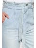 ATT Jeans ATT Jeans ATT JEANS Damen Jeans im Paperbag-Design mit Streifenmuster Moon in hellblau