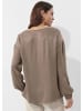 Alba Moda Modische Bluse mit dezentem Glanz in taupe