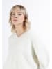 myMo ROCKS Damen Strickpullover in Weiss