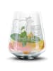 Mr. & Mrs. Panda Blümchentailglas Toast Marmelade ohne Spruch in Transparent