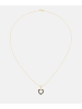 Diamant L'éternel Kette mit Anhänger, mit schwarzer Saphir, 375 Gelbgold