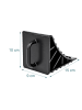 relaxdays 2 x Unterlegkeil in Schwarz - (B)18 x (H)10 x (T)9 cm