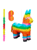 relaxdays 3tlg. Pinata Set "Lama" in Bunt