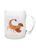 Mr. & Mrs. Panda Glas Sternzeichen Skorpion ohne Spruch in Transparent