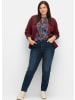 sheego Stretch-Jeans in dark blue denim