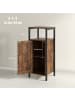HOMCOM Beistelltisch in Rustikal-Braun 34L x 30B x 80H cm