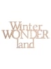 MeinVIPShop Holzschrift Winterwonderland 2er Set