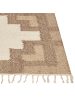 Beliani Geflochtener Teppich KONURTAY in Beige - (W) 200 x (L) 300 cm