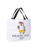 Mr. & Mrs. Panda Schultasche Pinguin Kokosnuss mit Spruch in Weiß