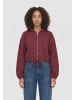 Urban Classics Fleece Zipthrough in burgundy