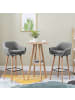 HOMCOM Barhocker-55L x 48B x 100H cm-Grau
