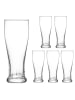 relaxdays 6x Bierglas in Transparent - 460 ml