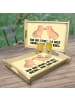 Mr. & Mrs. Panda Holztablett Capybara Liebe mit Spruch in Gelb Pastell