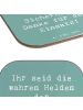 Mr. & Mrs. Panda Holzuntersetzer Spruch Sicherheitsdienst Helden... in Meeresbrise