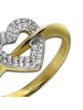 GoldDream 333 Gelbgold - 8 Karat Damen Ringe Herz Fingerring  56 (17,8)