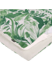 Beliani 3-tlg Bettwäsche-Set GREENWOOD in Grün/Weiß
