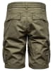 Humy Bermuda Chino Shorts mit Gürtel und Cargo Design A&S in Olive