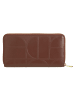 DuDu Up Geldbörse RFID Schutz Leder 20 cm choccolate-lilac