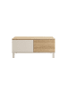 CALICOSY Couchtisch KORA in Beige - (W)90  x (H)40  x (L)60 cm