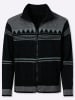 WITT WEIDEN Strickjacke in schwarz-gemustert