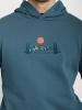 GreenBomb Hoodie Nature Mountain Chip in Blauer Stein