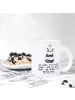 Mr. & Mrs. Panda Tee Tasse Panda Meditieren mit Spruch in Transparent