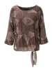Aniston CASUAL Schlupfbluse in bordeaux-sand-grün-braun