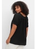 sheego by Joe Browns Kurzarm-Bluse in schwarz