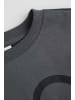 Coccodrillo Baumwoll-T-Shirt mit kurzen Ärmeln in schwarzgrau