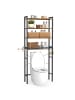 VASAGLE Badregal Barnet in Vintagebraun - (B)60 x (H)173 x (T)24 cm