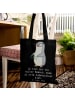 Mr. & Mrs. Panda Tasche Baumwolle Augenoptiker Herz mit Spruch in Schwarz