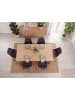 FineBuy Esszimmerstuhl in Schwarz / Stoff / 49x52x87