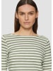 s.Oliver T-Shirt langarm in Grün-weiß