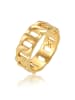 KUZZOI Ring 925 Sterling Silber Bandring in Gold