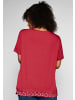 sheego T-Shirt in mohnrot