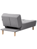 Beliani Sofaelement ALSTEN in Grau/Braun - (W) 75 x (H) 41 x (L) 161 cm
