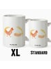 Mr. & Mrs. Panda XL Tasse Huhn Stolz ohne Spruch in Weiß