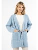 usha WHITE LABEL Offener Strick Cardigan in Eisblau